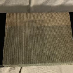 Large Vintage Corduroy and Leather Backgammon set (about 18” by 12”)