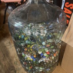 Glass Jar Marbles