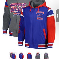 Buffalo Bills G-III Sports by Carl Banks Extreme Full Back Reversible Hoodie Full-Zip Jacket - Royal/Gray