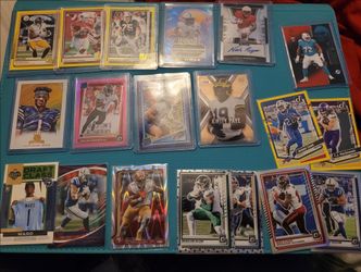 Football parellel bulk with a numbered card