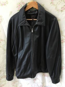 Men's Genuine Leather Sz L Jacket