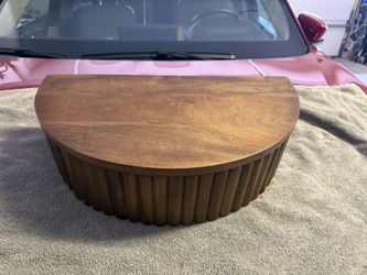 Kate and Laurel Reid 20.00 in. Walnut Brown Rectangle Solid Wood End Table