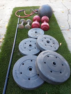 Weights Fitness Equipment Plates And Dumbells 141 Lbs Asking 1.5 Per Pound But Open To Offers Pick Up In Santa Ana 