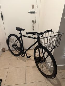 Black Bicycle with Basket