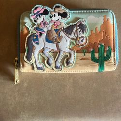 Disney Mickey And Minnie Mouse  loungefly Wallet 