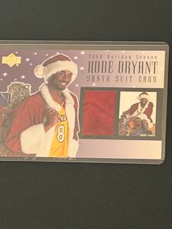 Kobe Bryant Santa suit card