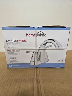 Homepointe Two-Handle Lavatory Faucet Bright Chrome Finish