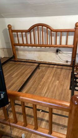 King bed frame and 2 night stands