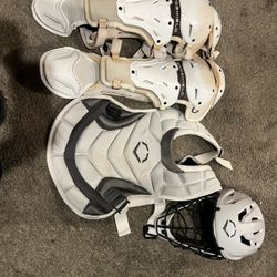 White Evoshield Softball Gear