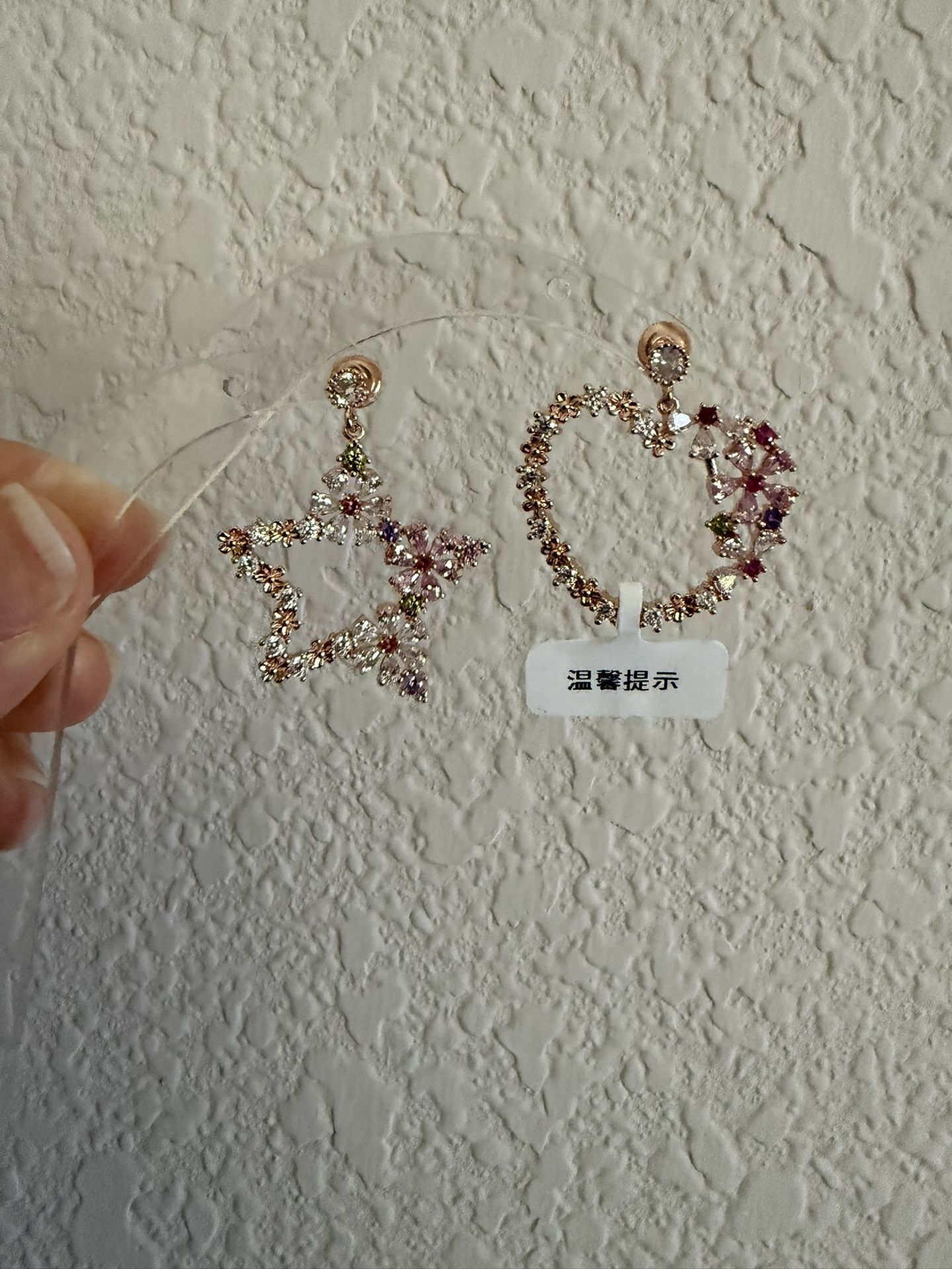 Women’s colorful heart and star shaped Earrings