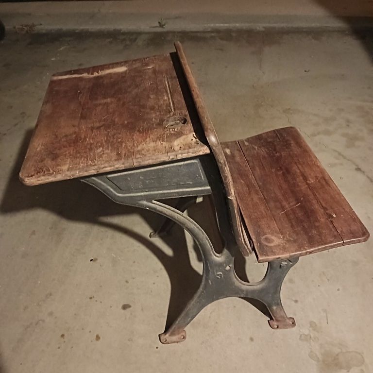 Antique School Desk