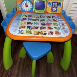 Kids Vtech Learning Desk And Chair
