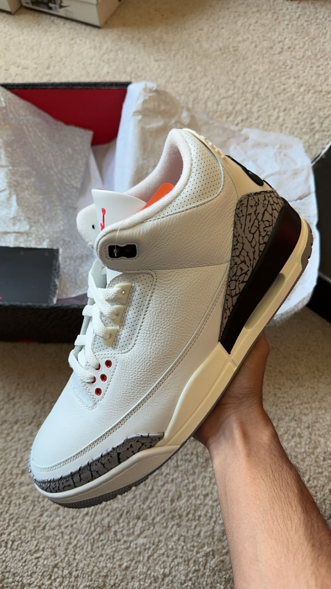 Jordan 3 Reimagined White Cement Size 12 Brand New