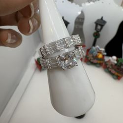 925 Sterling Silver Duo Ring #7 