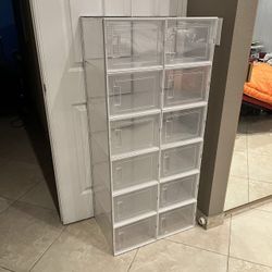 Brand New Stackable Shoe Storage Boxes 12 XL Large Shoe Boxes