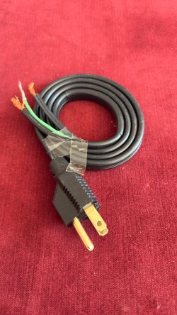 Never Use Heavy Duty 16 AWG 3-Wire Replacement Power Cable Cord Open End