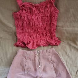 Girls Skirt/top Size 5/6