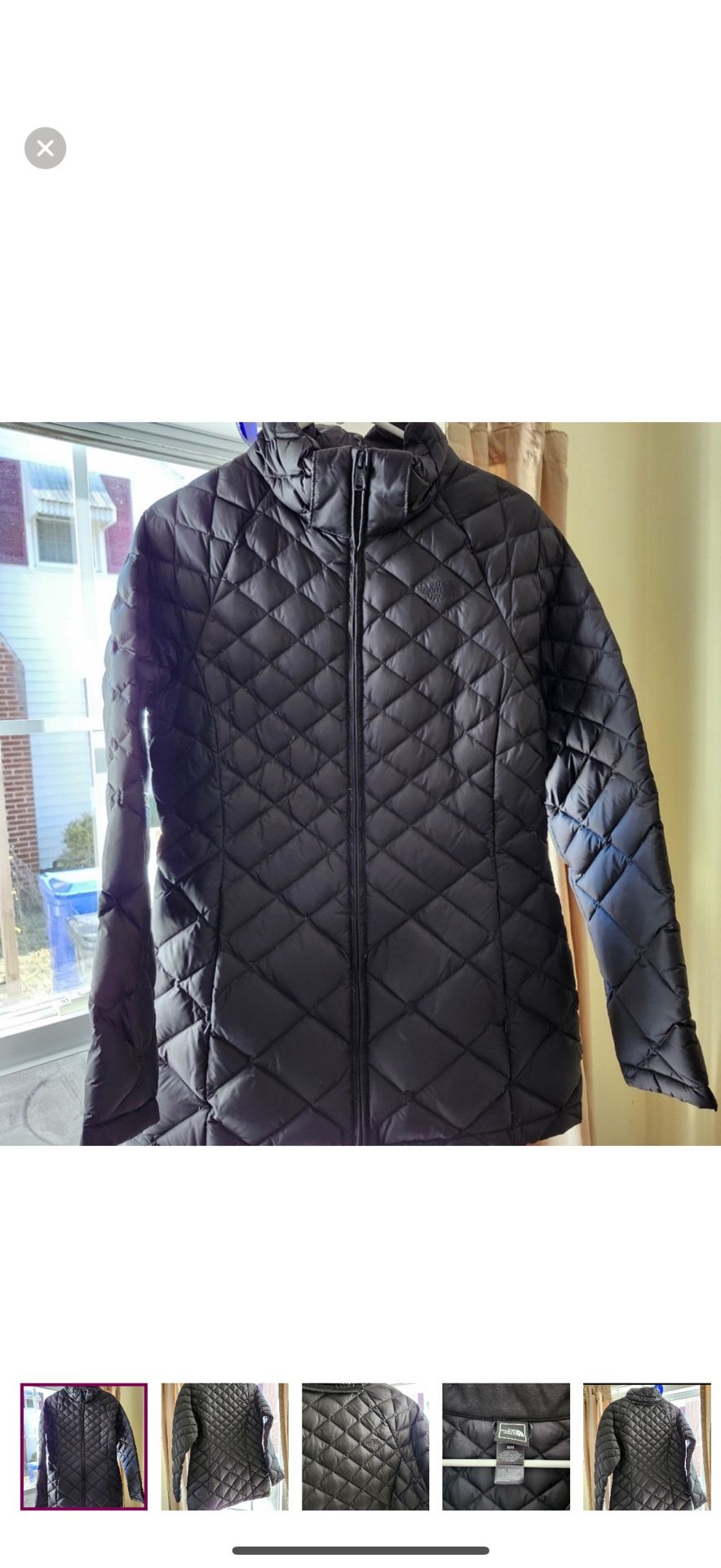 WOMENS MEDIUM NORTH FACE JACKT COAT BLACK 