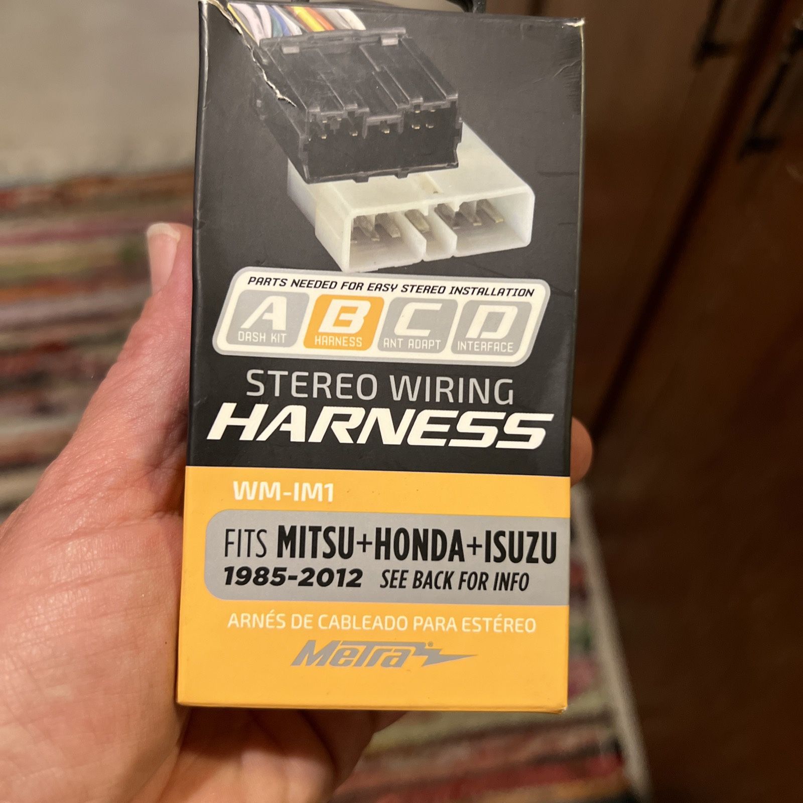Stereo wiring harness WM-IM1 METRA Fits Mitsubishi Honda Isuzu 1(contact info removed) New