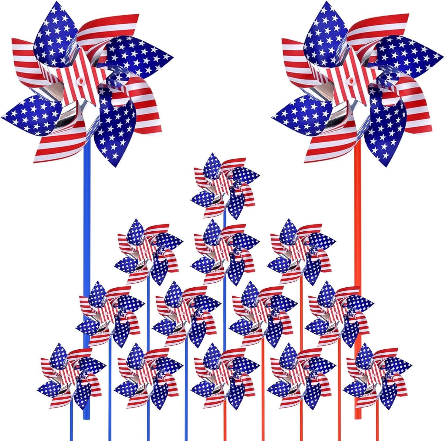 4TH OF JULY LAST MINUTE DECORATIONS, PINWHEELS FOR SALE!