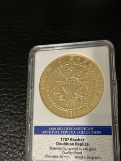 1787 Brasher Doubloon Replica
