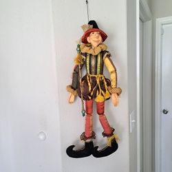 Vintage Kein Spielzeug Hand Painted Porcelain Collectible Harlequin Doll