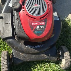Craftsman 6.5 Hp NOT A SELF PROPELLED this Is A Push Lawnmower 