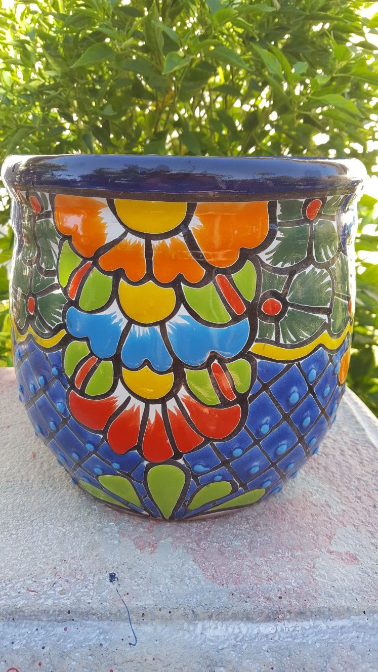 Mexican flower pot