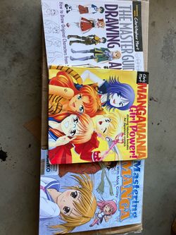 Guides to Drawing Anime and Manga x 3 books