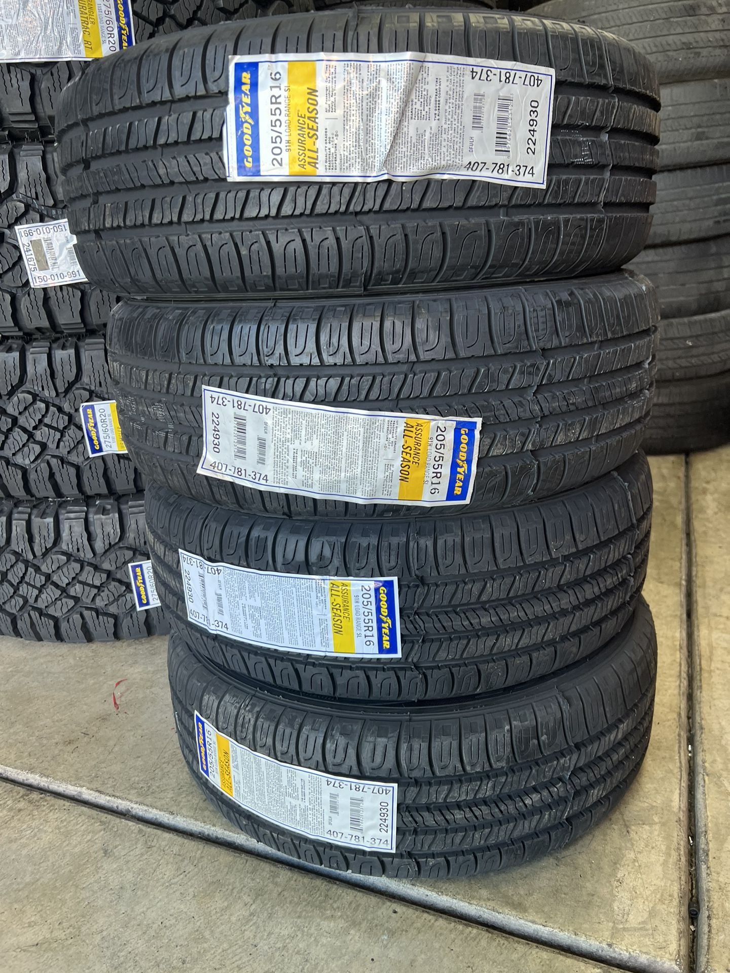 205 55 16 Goodyear assurance all-season