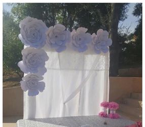 Flower back drops