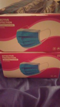 2 boxes 50pk face masks $15 for both