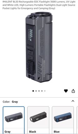 IMALENT BL50 Rechargeable EDC Flashlight Grey