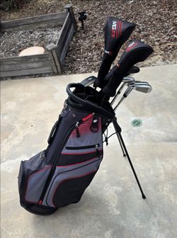 MG23 Tour X Men's Full Golf Package Set RH Right Handed Black 15 Piece set Driver, 3 Wood, 22deg hybrid, 26deg hybrid, 6i, 7i, 8i, 9i, PW, SW, Putter