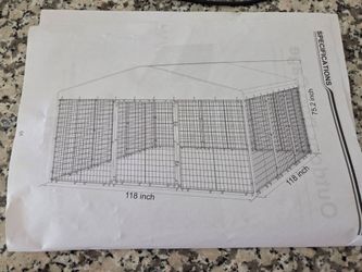 Large dogs outdoor kennel with uv tarp