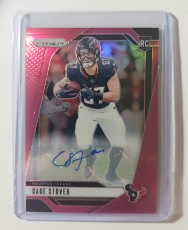 Really Nice Cade Stover Rookie, Auto Pink Prizm Card MINT