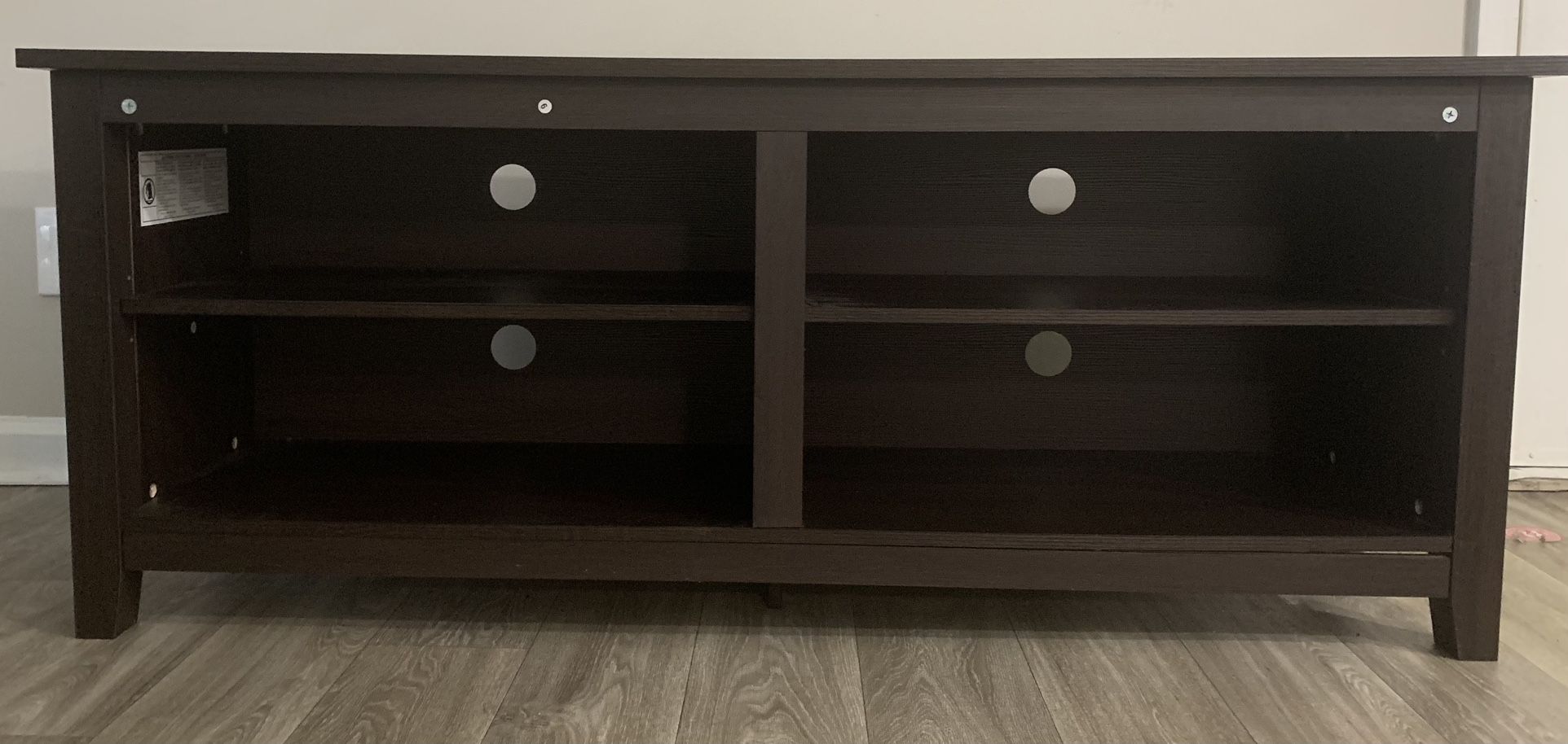 TV stand with shelves