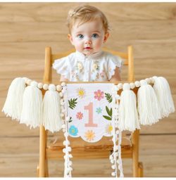 1st birthday chair decorations