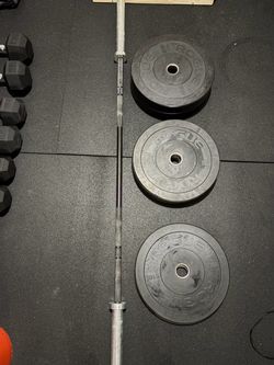 Rogue Barbell and plates