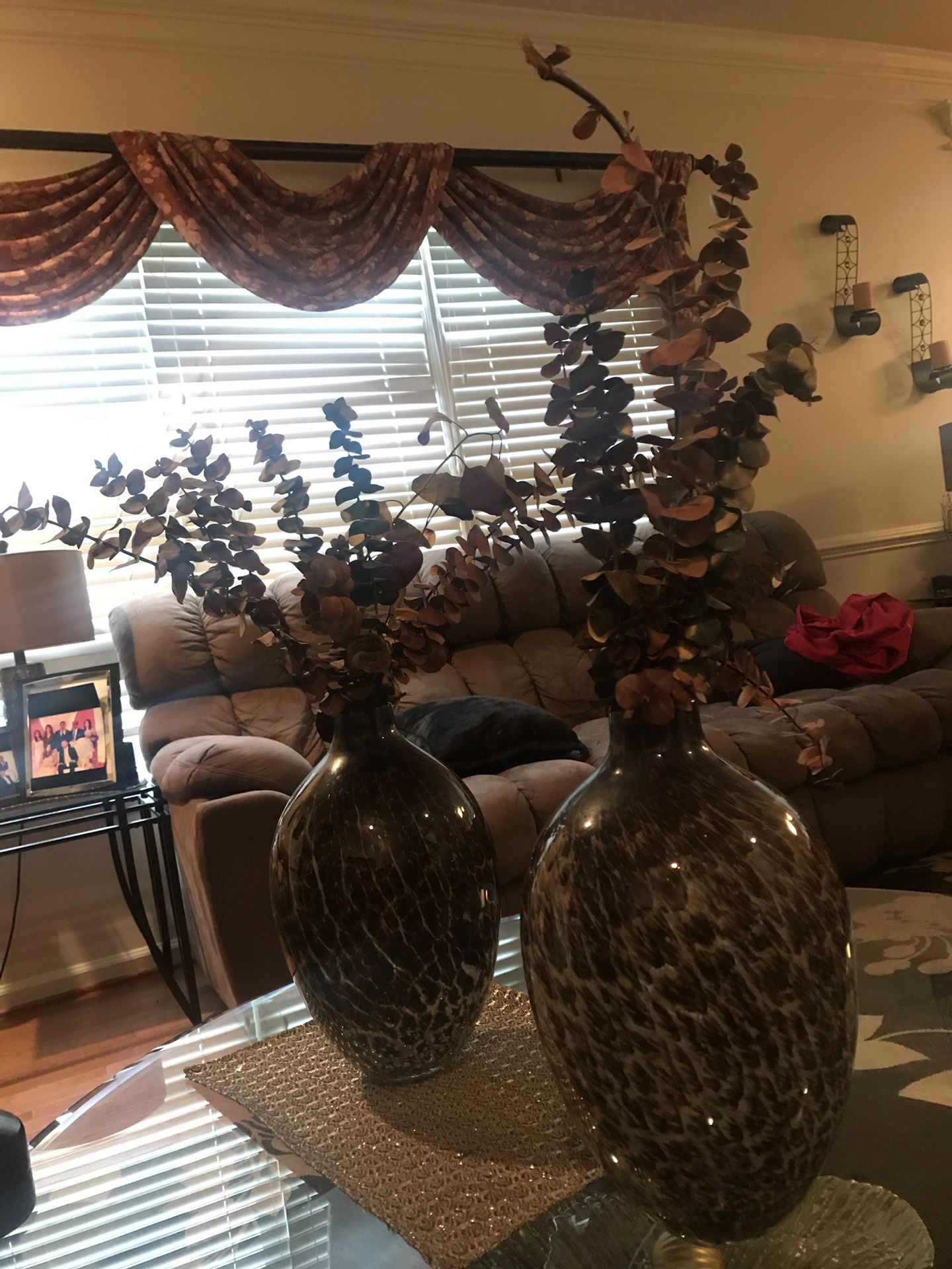 Brown Flowers in a Vase