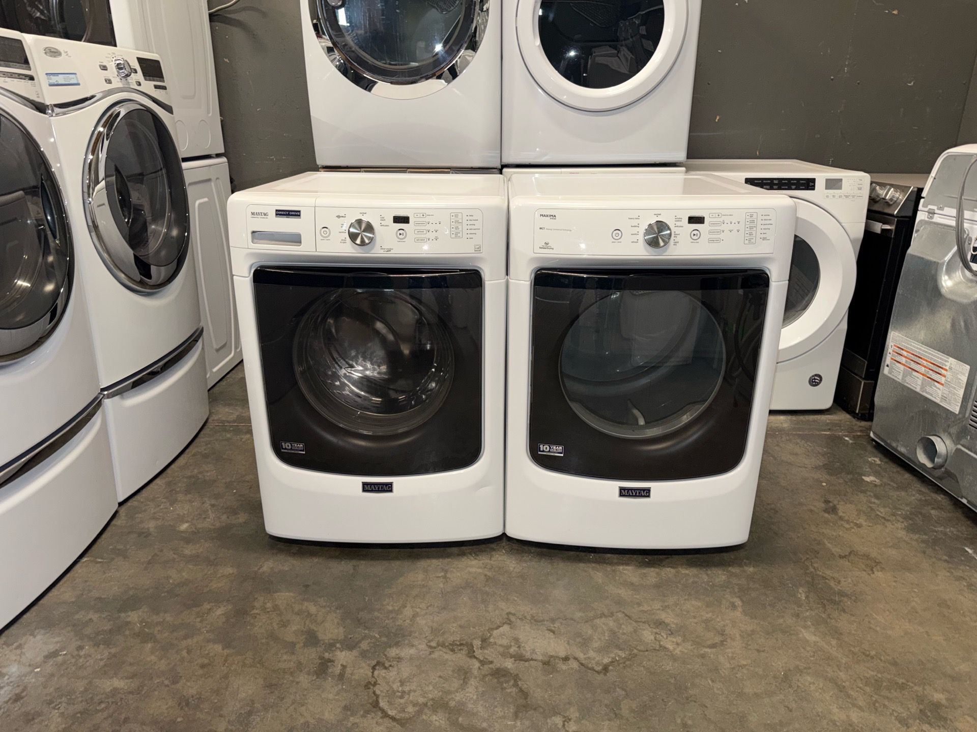 MAYTAG XL CAPACITY WASHER DRYER ELECTRIC SET FREE DELIVERY