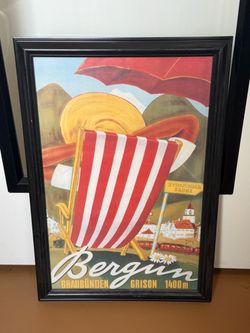 Framed poster