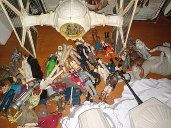 ((( SEND OFFER ))) VINTAGE 1970s 1(contact info removed) Kenner  Star Wars Darth Vader Boba Fett Luke Skywalker Action Figure Case Lot 