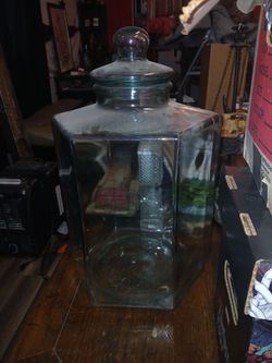 Vintage  blue Glass big water jug