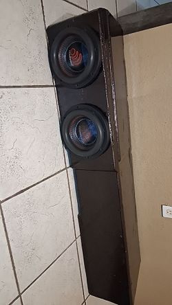 Ported box 8" massives  H84X subs box for 07-18 gmc/ silverado 4- door