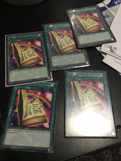 Yugioh toon table of context