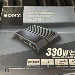 Sony xm-gs-100 class d monaural amp up to 600 watt rms its brand new in box