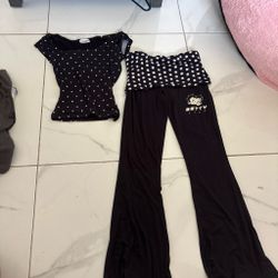 Betty Boop Polka Dot Top and Pants Set