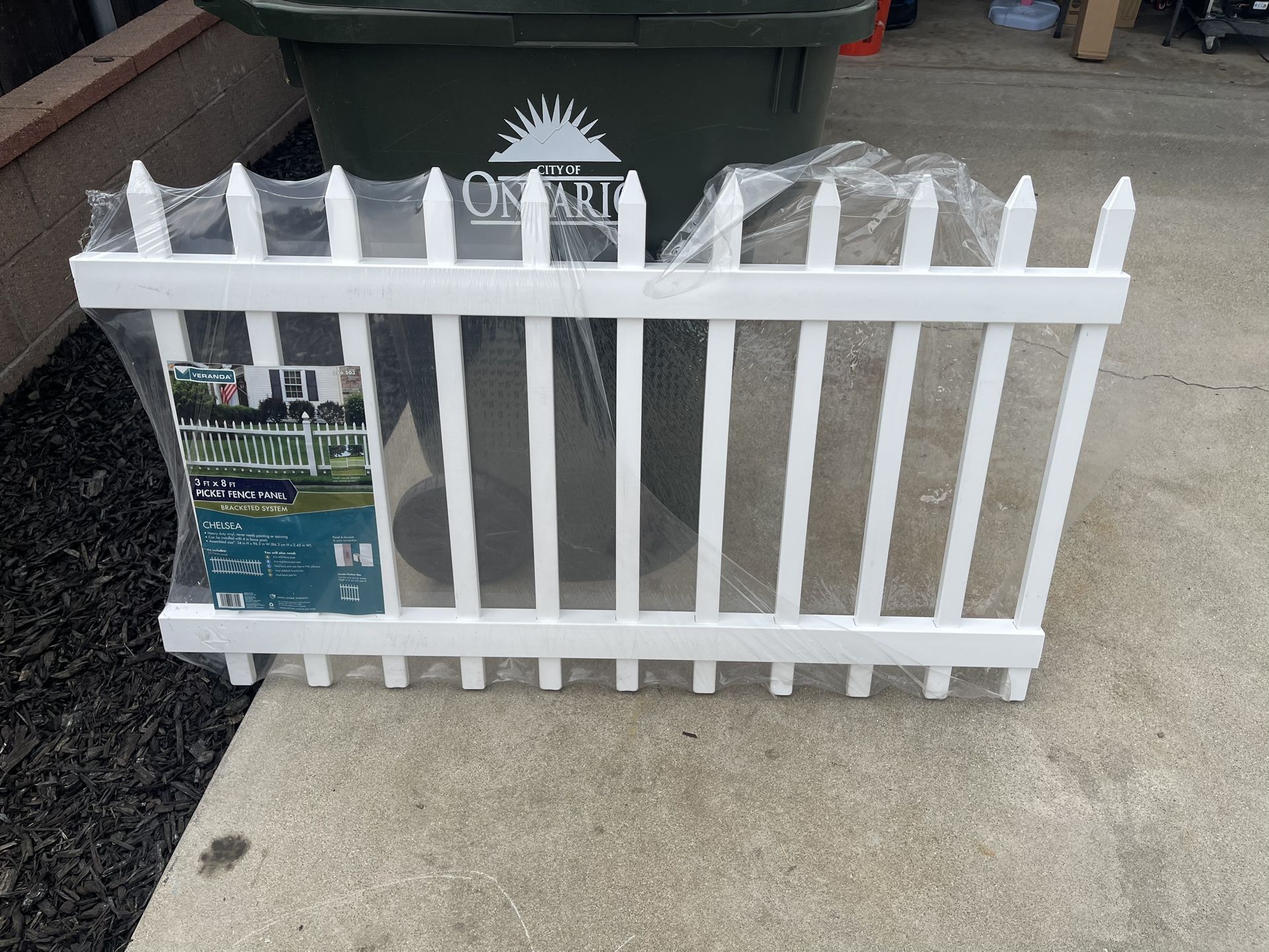 Fence Vinyl Picket Fence 