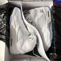 Jordan 5 White Metallic 